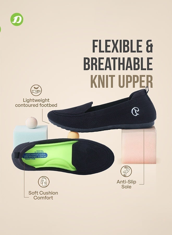 DOCTOR EXTRA SOFT حذاء دكتور إكسترا سوفت المرن المصنوع من إسفنج الذاكرة للنساء، مناسب للمشي والتدريب في الصالات الرياضية والاستخدام اليومي والرياضة، سهل الارتداء، خفيف الوزن، برباط، حذاء رياضي سهل الارتداء للجري للسيدات والفتيات D-1003 - Image 3